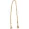 80" Bohemian Mango Wood Beads with Tassels Garland